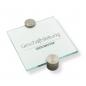 Preview: Tuerschild VITRUM P Glasschild fuer Buero 140 140 mm